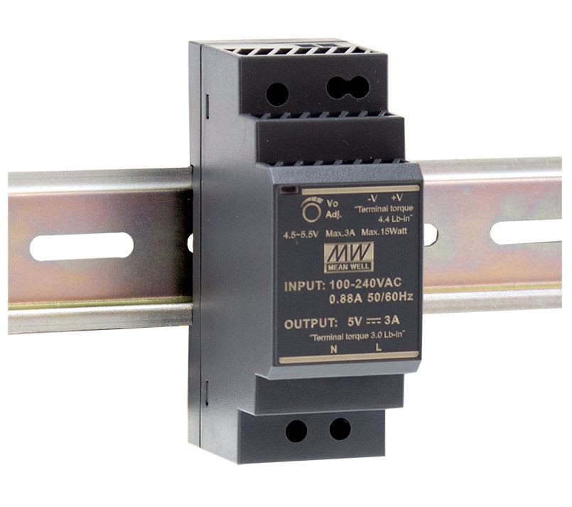 DIGIMAX SRL - DIXHDR-30-15 ALIMENTATORE DIN RAIL SLIM 15V 2A 30W