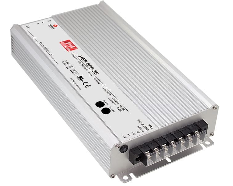 DIGIMAX SRL - DIXHEP-600-24 ALIMENTATORE FANLESS INDUSTRIALE 24V 600