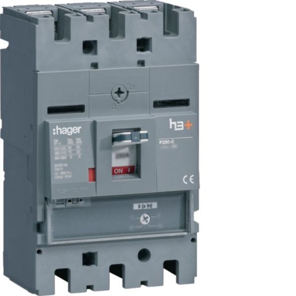 HAGER - HAGHET160BR INT AUT H3+ P250 MAG 3P 160A 70KA