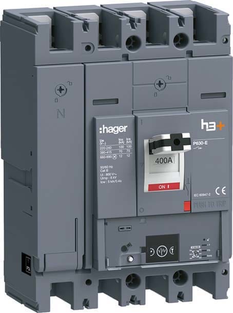 HAGER - HAGHEW401NR INT AUT H3+ P630 ENERGY 4P 400A 70KA N R
