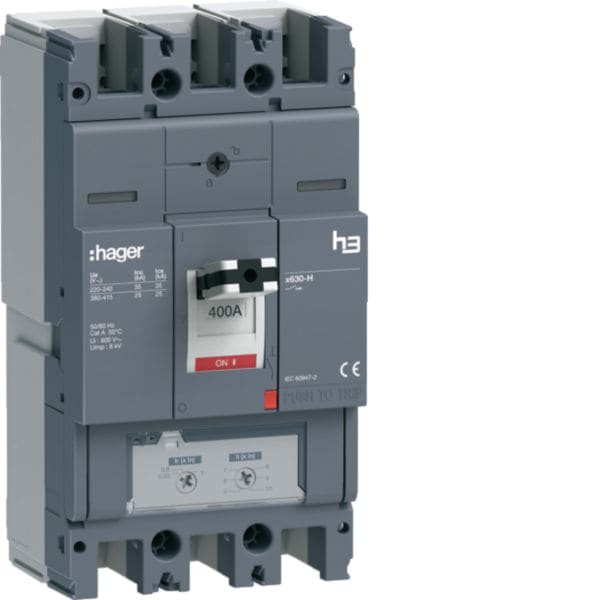 HAGER - HAGHHJ400DR INT AUT H3 X630 TM 3P 400A 25KA