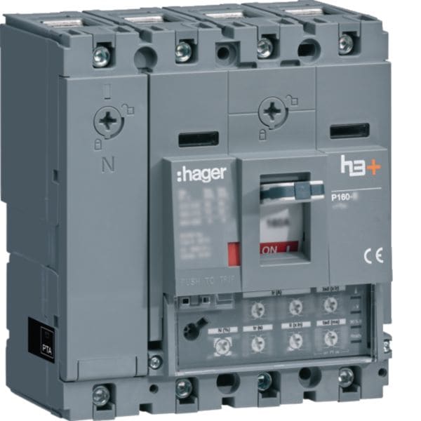 HAGER - HAGHHS101JC INT AUT H3+ P160 LSI 4P 100A 25KA N REG