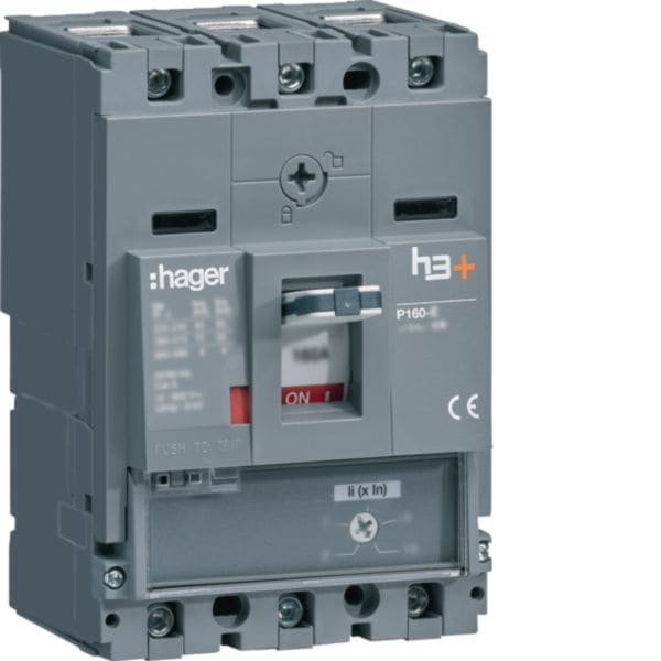 HAGER - HAGHHS160BC INT AUT H3+ P160 MAG 3P 160A 25KA