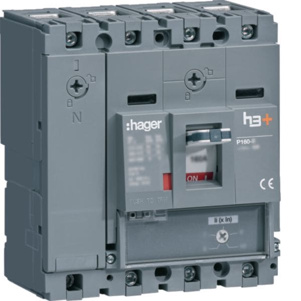 HAGER - HAGHHS161BC INT AUT H3+ P160 MAG 4P 160A 25KA