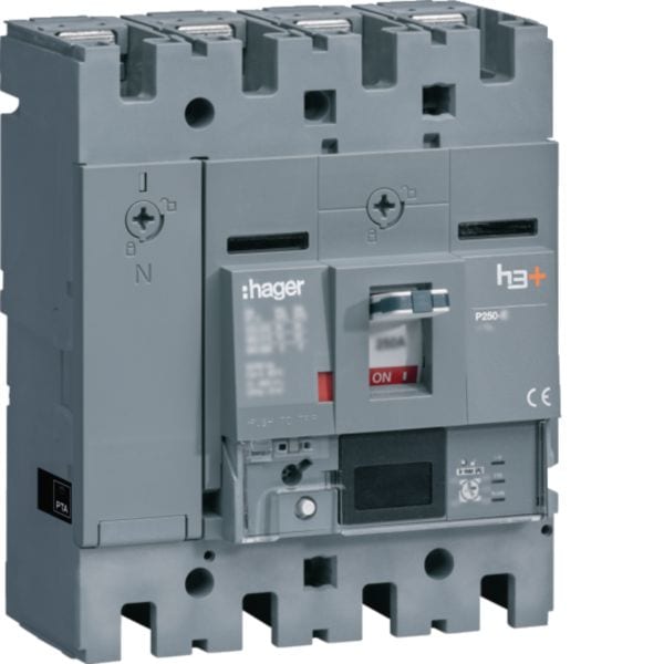 HAGER - HAGHHT101NR INT AUT H3+ P250 ENERGY 4P 100A 25KA N R