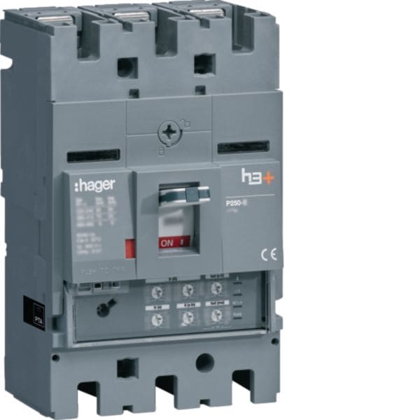 HAGER - HAGHHT160JR INT AUT H3+ P250 LSI 3P 160A 25KA