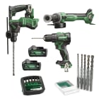 HIKOKI POWER TOOLS - HIAKSON007MA KIT DH18DPA+DV18DE+G1813DA+2X5AH