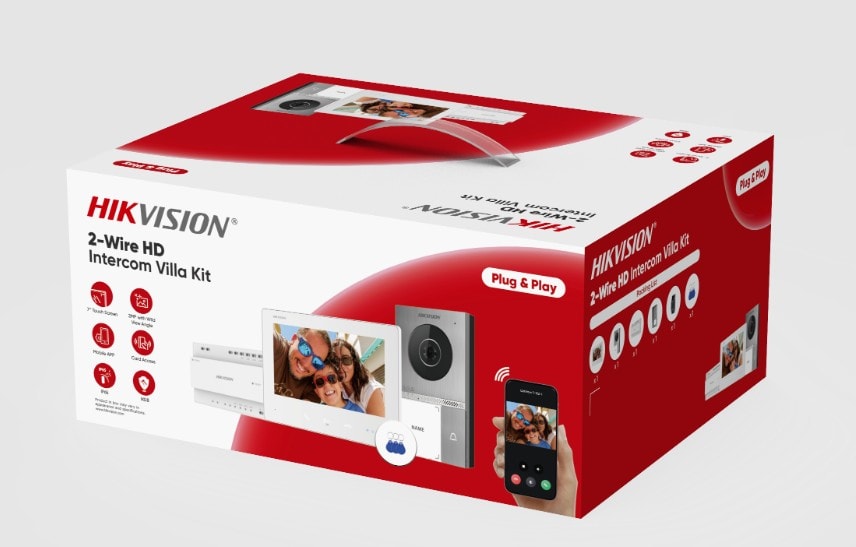 HIKVISION ITALY SRL - HIK305305966 DS-KIS705EY KIT VILLA 2FILI MONO FAM ESP