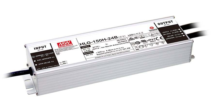 DIGIMAX SRL - DIXHLG-150H-54B DRIVER LED 54V 150W IP67 DIM 1-10 90-305