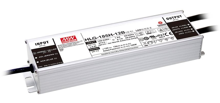 DIGIMAX SRL - DIXHLG-185H-48B DRIVER LED 48V 185W IP67 DIM 1-10 90-305