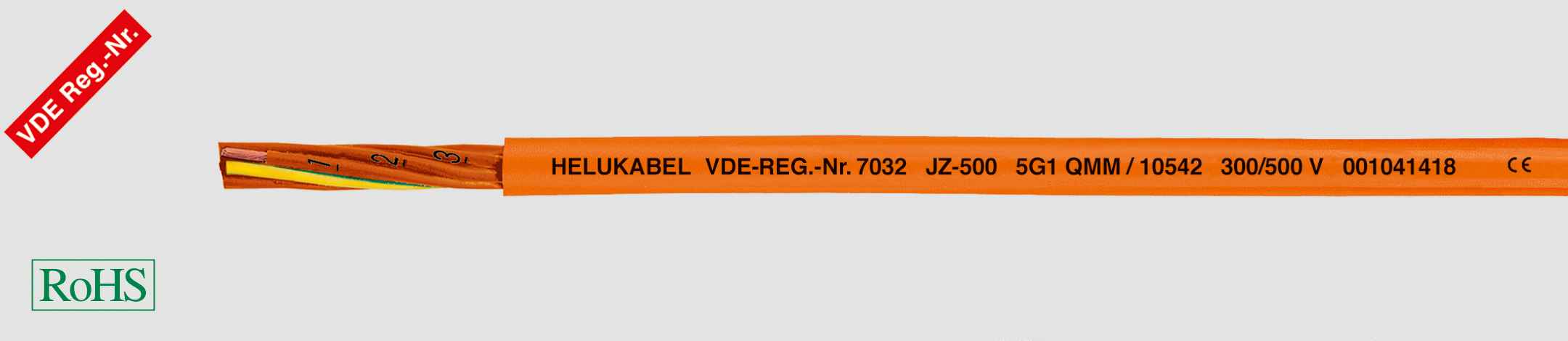 HELUKABEL ITALIA SRL - HLK10545 JZ-500 ORANGE 3G1.5 QMM