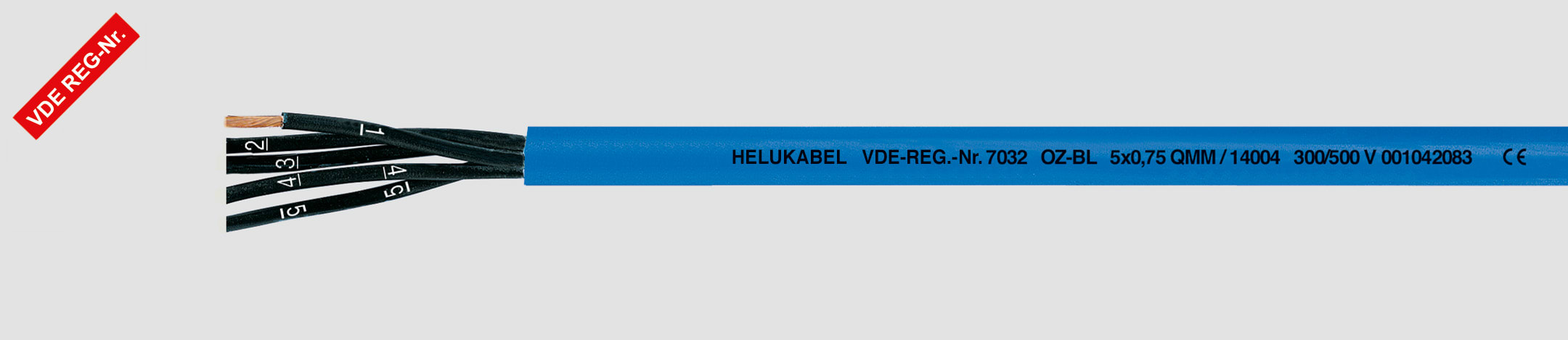 HELUKABEL ITALIA SRL - HLK14001 OZ-BL 2X0.75 QMM BLUE