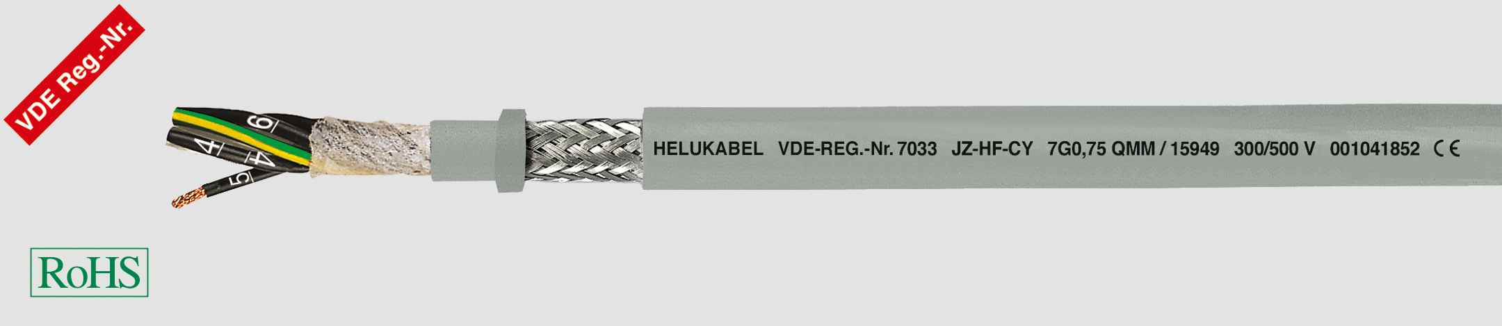 HELUKABEL ITALIA SRL - HLK15949 JZ-HF-CY 7G0.75 QMM GREY