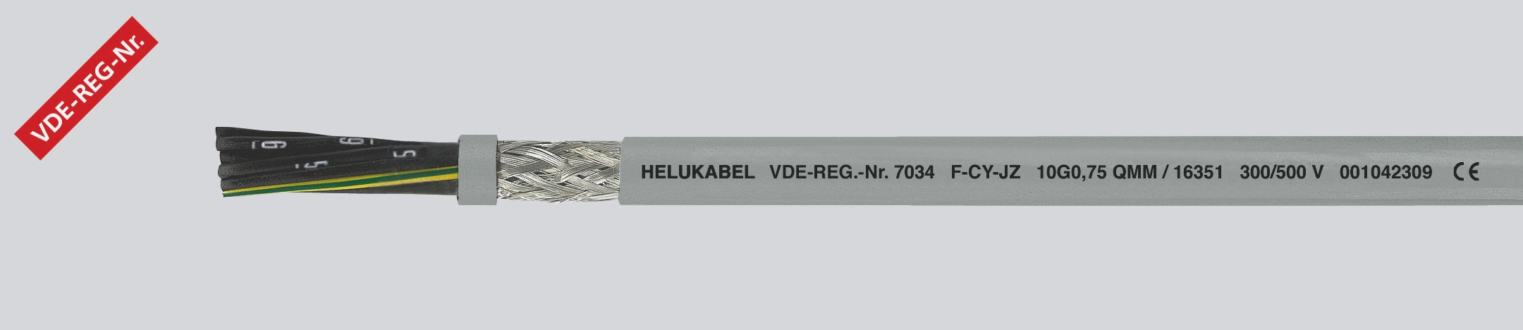 HELUKABEL ITALIA SRL - HLK16370 F-CY-OZ 2X1 QMM GREY