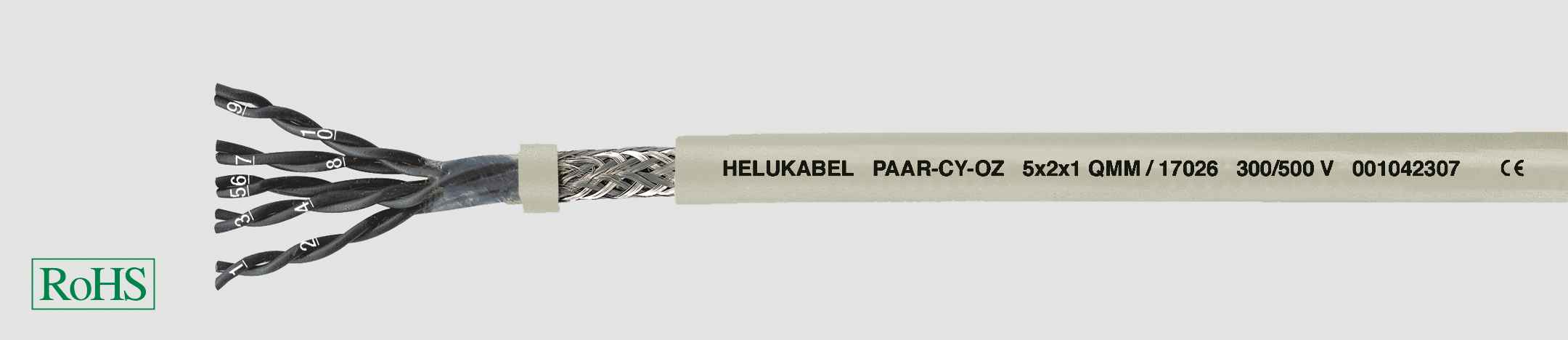 HELUKABEL ITALIA SRL - HLK17023 PAAR-CY-OZ 2X2X1 QMM GREY