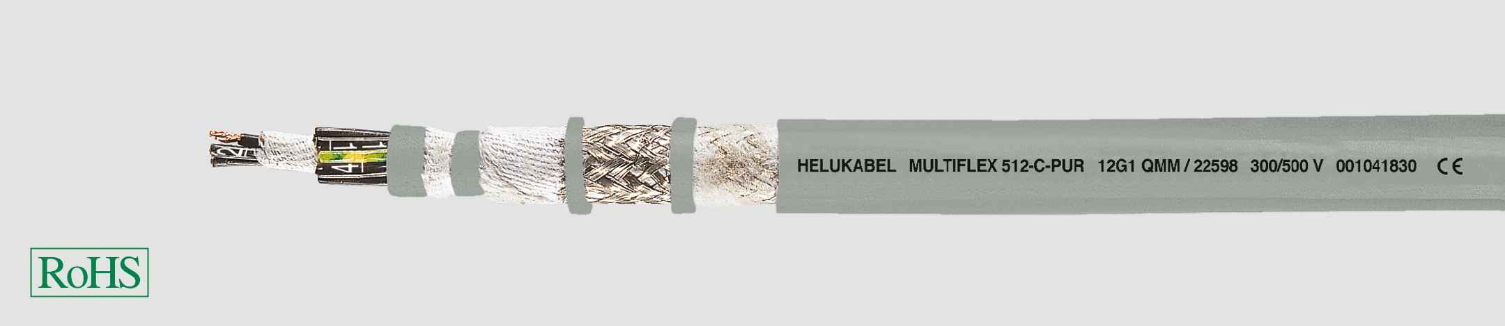 HELUKABEL ITALIA SRL - HLK22572 MULTIFLEX 512 -C-PUR 3G0.5 QMM GREY