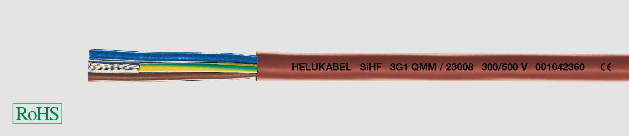 HELUKABEL ITALIA SRL - HLK23007 SIHF 2X1 QMM REDBRAUN