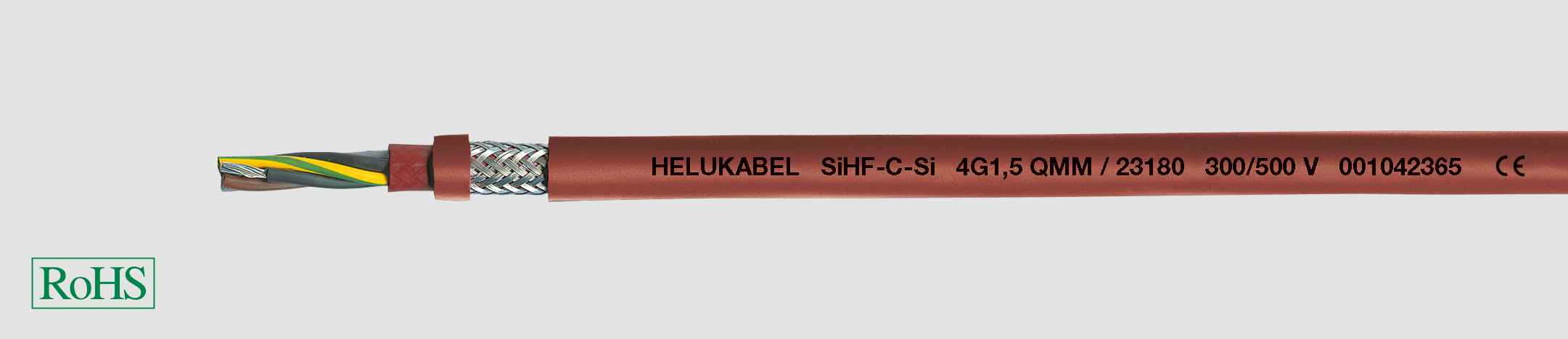 HELUKABEL ITALIA SRL - HLK23163 SIHF-C-SI 5G0.75 QMM REDBRAUN