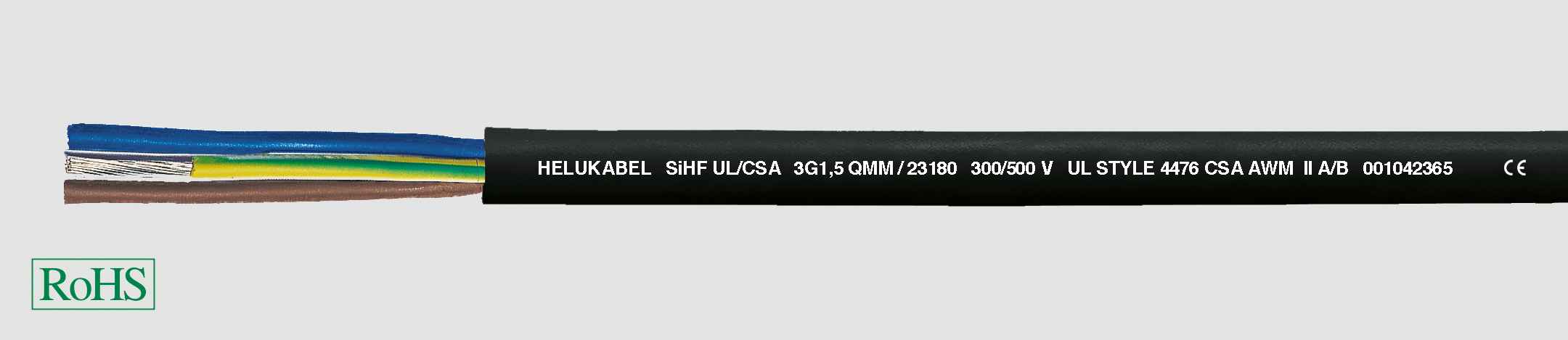 HELUKABEL ITALIA SRL - HLK23226 SIHF UL/CSA 2X1 QMM/AWG18