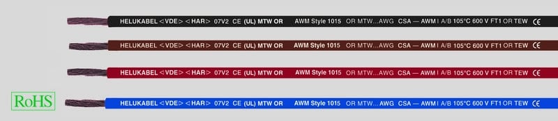 HELUKABEL ITALIA SRL - HLK63413 FIVENORM H05 V2-K 1,0/AWG 18, WHITE-