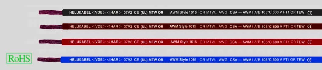 HELUKABEL ITALIA SRL - HLK64107 FIVENORM H05 V2-K 1/AWG 18, BLACK