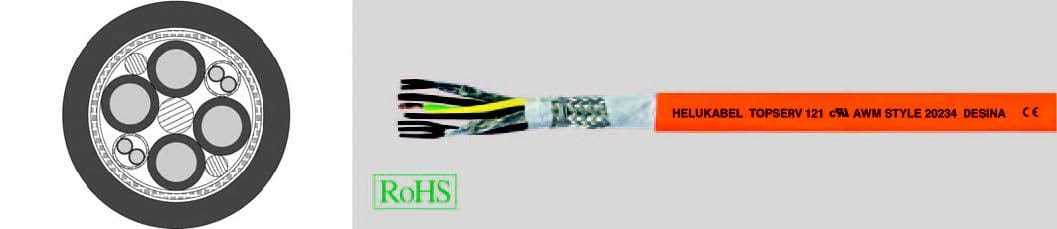 HELUKABEL ITALIA SRL - HLK73580 TOPSERV 121 PUR (4G2.5+2X(2X1)) QMM