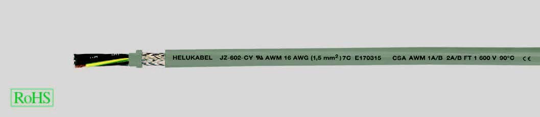 HELUKABEL ITALIA SRL - HLK82979 OZ-602-CY 2X1 QMM (18 AWG) GREY