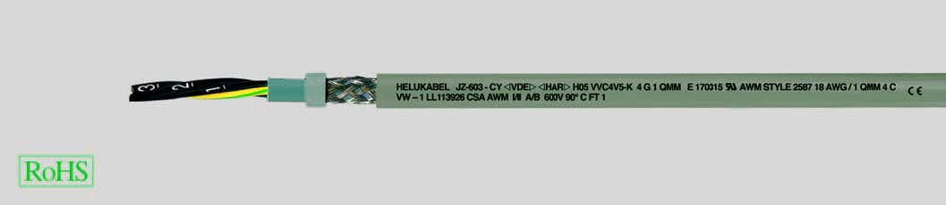 HELUKABEL ITALIA SRL - HLK83710 OZ-603-CY 2X0.75 QMM (19AWG) GREY