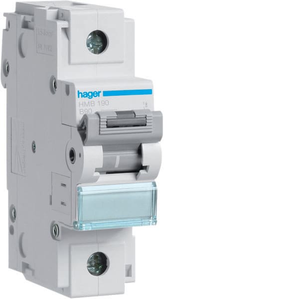 HAGER - HAGHMB190 INTERR. AUTOM. 1P 100A 15KA B 1.5M