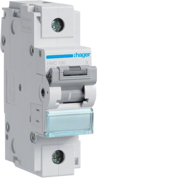 HAGER - HAGHMC180 INTERR. AUTOM. 1P 80A 15KA C 1.5M