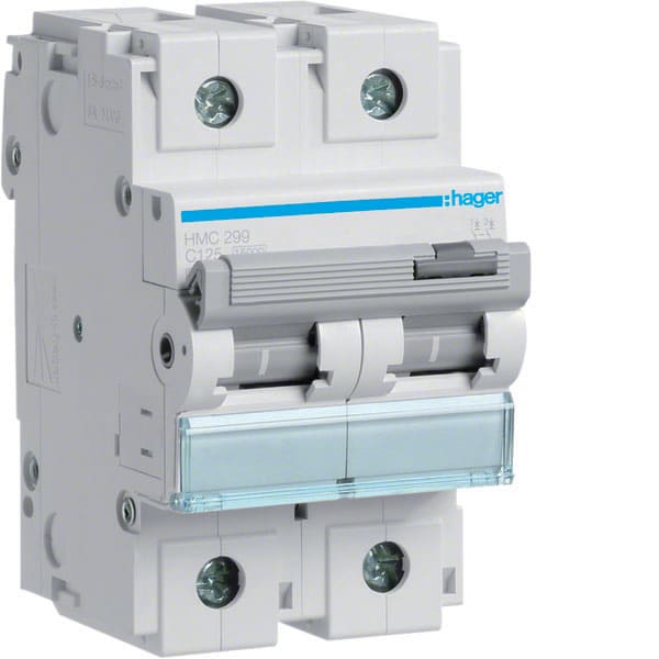 HAGER - HAGHMC299 INTERR. AUTOM. 2P 125A 15KA C 3M