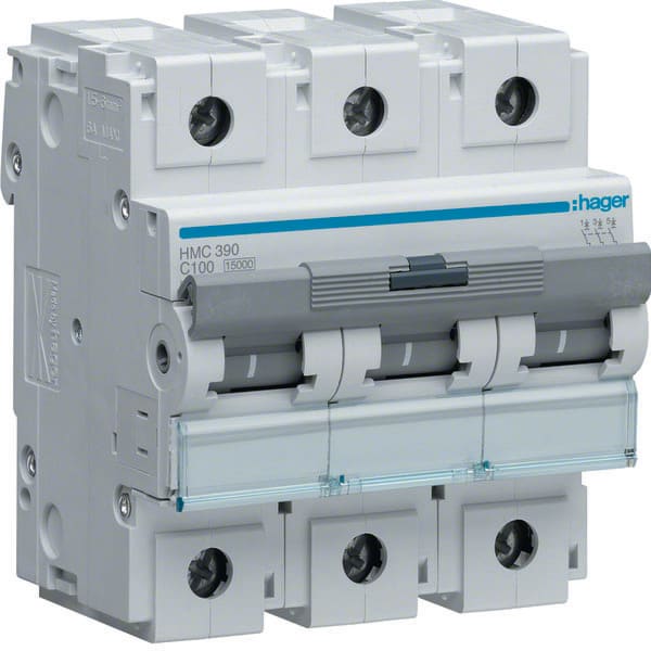 HAGER - HAGHMC390 INTERR. AUTOM. 3P 100A 15KA C 4.5M