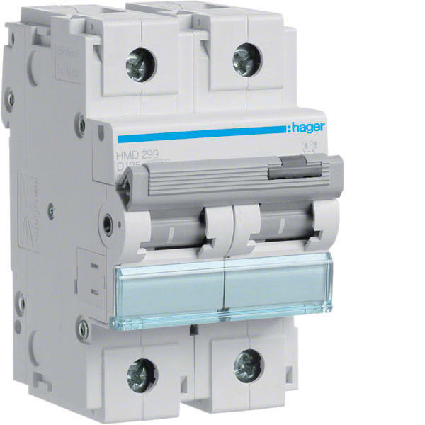 HAGER - HAGHMD299 INTERR. AUTOM. 2P 125A 15KA D 3M