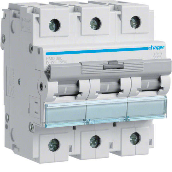 HAGER - HAGHMD390 INTERR. AUTOM. 3P 100A 15KA D 4.5M