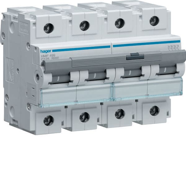 HAGER - HAGHMF499 INTERRUTTORE AUTOMATICO 4P 125A10 KA C 6