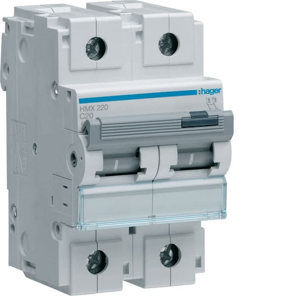 HAGER - HAGHMX220 INTERR.AUTOM 50KA 20A 2P C 3M