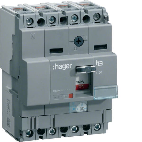 HAGER - HAGHNA126H INTERR AUTOM X160 4P 40KA 125A SGANC TM