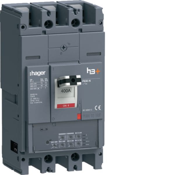 HAGER - HAGHNW400LR INT AUT H3+ P630 LSIG 3P 400A 40KA