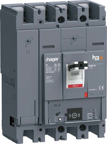 HAGER - HAGHNW631NR INT AUT H3+ P630 ENERGY 4P 630A 40KA N R