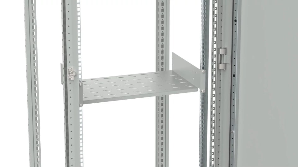 NVENT HOFFMAN - HOFMTR1279 Ripiano a rack con fissaggio frontale, MTR, 2U, 19"(483x280 mm), Acciaio