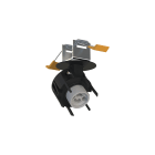 NOVALUX SRL - NOX112404.02 HONEY IN: SPOT INCASSO 1XGU10 NERO