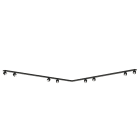 NOVALUX SPA - NOX112407.02 HONEY PLAFONE ANGOLARE L.1500x1500 8x BIANCO Da combinare con 8 corpo per spot 112909. _ _ , 8xGU10 Ø51 max10W, Acciaio verniciato texturizzato