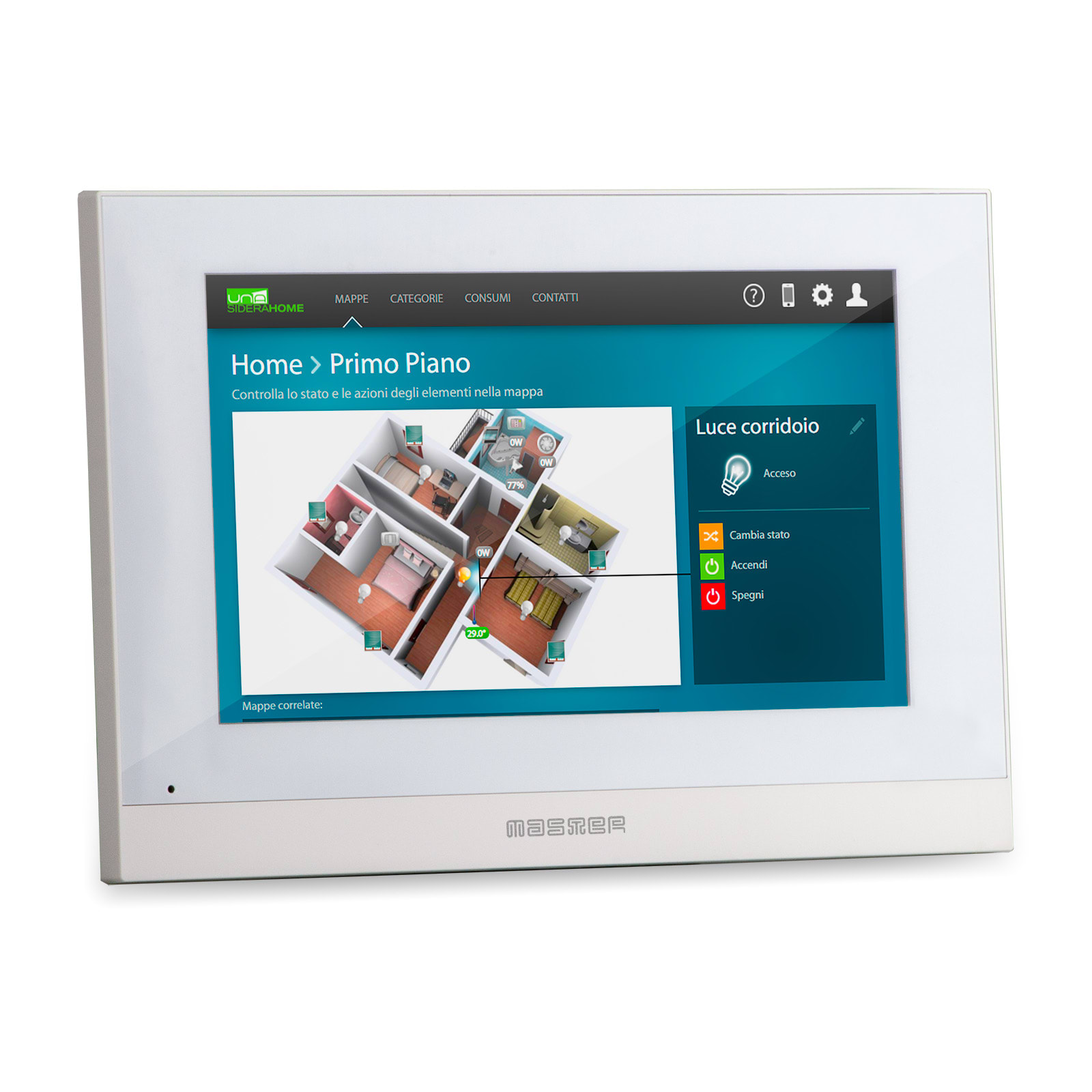 MASTER SRL - MSTHT00700 MIMI CONTROLLER TOUCH SCREEN 7