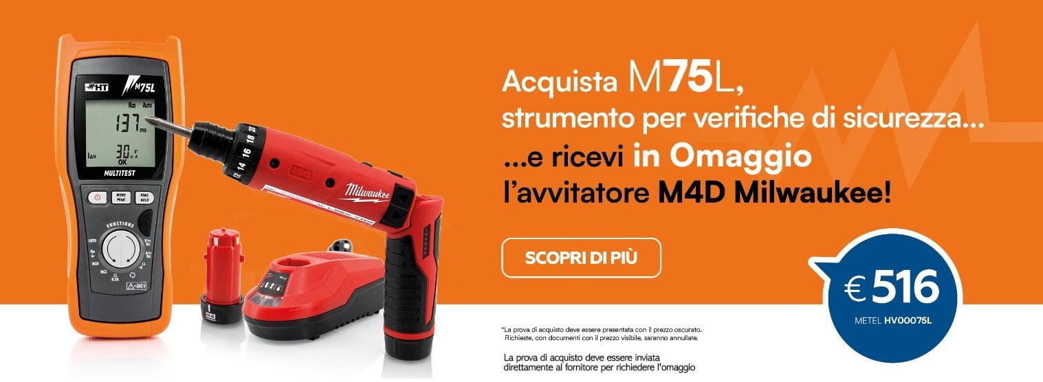 HT ITALIA SRL - HTIHV00075L M75L STR. VERIFCA IMP. ELETTRICI