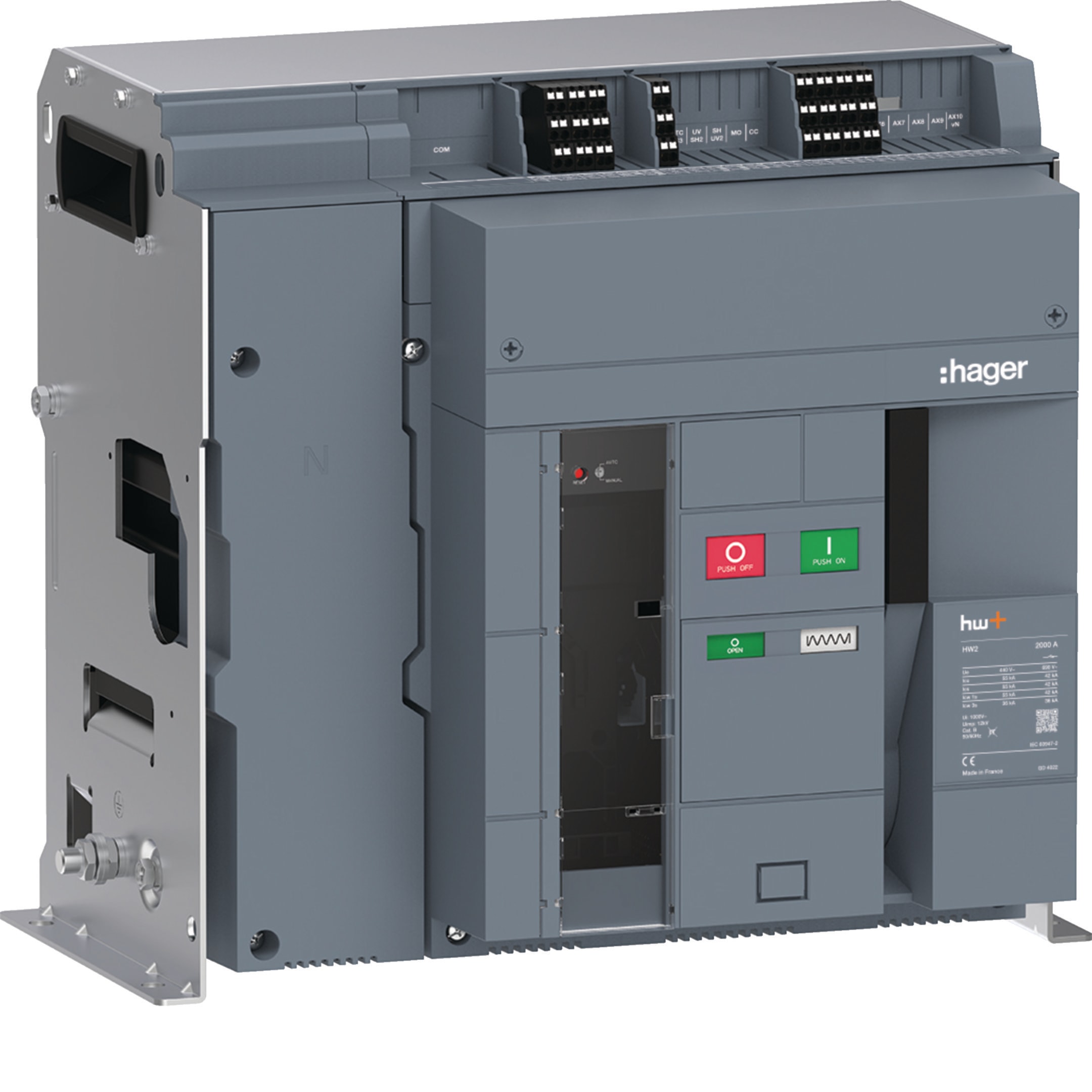 HAGER - HAGHW2M420FB ACB HW2 55KA 2000A 4P FISSO X SENTINEL