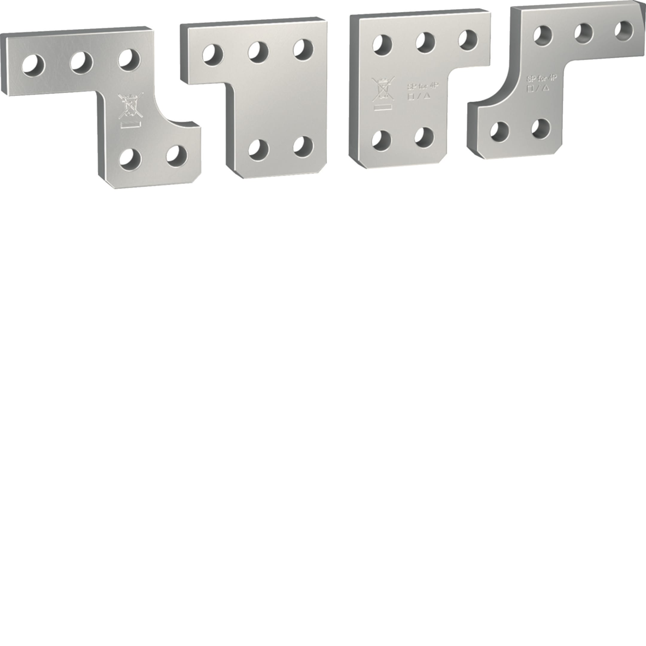 HAGER - HAGHWY002H KIT 4 CONN TERM FRONTALI 4P PW1600, HW1