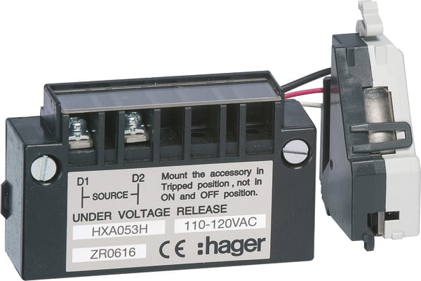 HAGER - HAGHXA053H BOB MIN TEN RIT X/P160-630 110-120VAC
