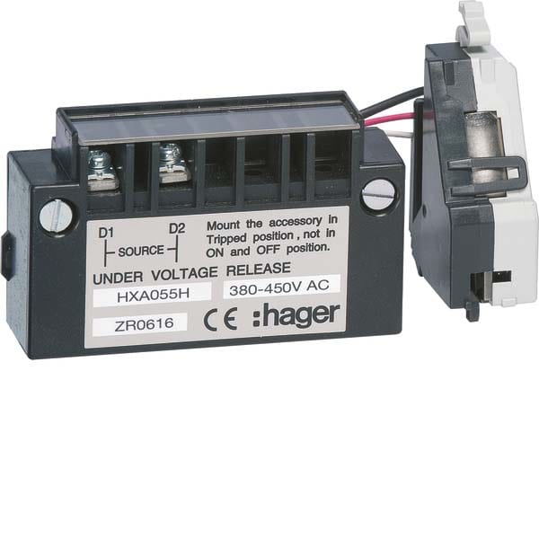 HAGER - HAGHXA055H BOB MIN TEN RIT X/P160-630 380-450VAC