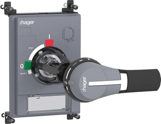 HAGER - HAGHXW031H MAN ROTATIVA GRIGIO RINVIATA L200MM P630