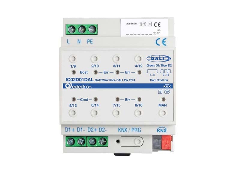 EELECTRON SPA - EEXIC02D01DAL KNX DALI GATEWAY 2 CANALI